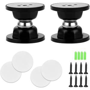2 Pack Heavy Duty RV Magnetic Door Holder with Adhesive | Baggage Door Catch Stopper for RV Accessories, Camper, Travel Trailer, Motorhome | Secure Door Solution (Black)