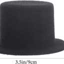 Mini Top Hat, 2pcs Miniature Top Hats for Dolls Doll Tophat Decorative Party Supplies for DIY Pets Craft Accessories Ornaments Party Decoration Cosplay Accessories