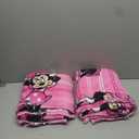 Pair of Minnie Mouse Throw Blankets, 70" x 46", Pink