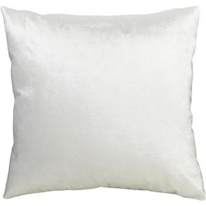 Riverbrook Home Zippered Cushion Cover Pillow with Removable Soft Angel Hair Filler, Luxi Silver - Grey, 20 x 20-Inch