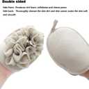 3 Pack Body Sponge Brushes Pouf Mesh Brush Shower Glove with Flower Bath Ball