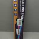 Lightsaber, 2 in 1 Dueling Light Sabers with Rechargeable Light Saber 15 RGB Colors 4 Modes Fx Battle Sound, Lightsabers for Adults Christmas (Black 2 Pack)