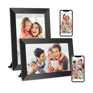 BIGASUO Digital Picture Frame, 10.1" Frameo Digital Frame WiFi with 32GB Memory, 1280x800 IPS Touch Screen, Send Photos/Videos from Your Phone Anywhere, Photo Gifts for Parents and Grandparents 2 Pack