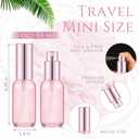 Roshtia 30 Pcs 1 Oz/ 30 ml Pink Glass Spray Bottle Refillable Perfume Atomizer Clear Decorative Empty Bottles with Fine Mist Sprayer Pump for Face Body Travel