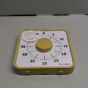 Secura 60-Minute Visual Timer, 7.5 Inch Oversize Countdown Timer Clock for Kids and Adults, Durable Mechanical Time Management Tool with Magnetic Backing (Taupe)