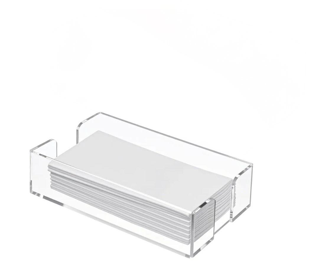 Dimeho Clear Napkin Holder, 2 Pcs Acrylic Guest Towel Holder 9” x 5.5” x2.5” Flat Napkin Holders Clear Bathroom Napkins Holders Towels Storage Tray for Kitchen Dining Room Restaurant Hotel Weddings Dimeho Clear Napkin Holder, 2 Pcs Acrylic Guest Towel Holder 9” x 5.5” x2.5” Flat Napkin Holders Clear Bathroom Napkins Holders Towels Storage Tray for Kitchen Dining Room Restaurant Hotel Weddings