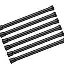 AIZESI Spring Tension Curtain Rods Short Tension Rod (Black,8" to 12"-6Pcs)