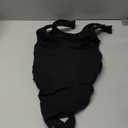 SHAPERX Women's Shaping Mid-Thigh Bodysuit Tummy Control Shapewear Seamless Full Body Shaper (Blackthong) L/XL