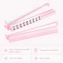 Mahjong Racks with Pushers 4PCS Set Majiang Tile Holder Acrylic Mahjong Racks Accessories and Gifts (Glitter Pink)