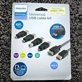 Philips Universal USB Cable Kit 6 Feet (1.8m)