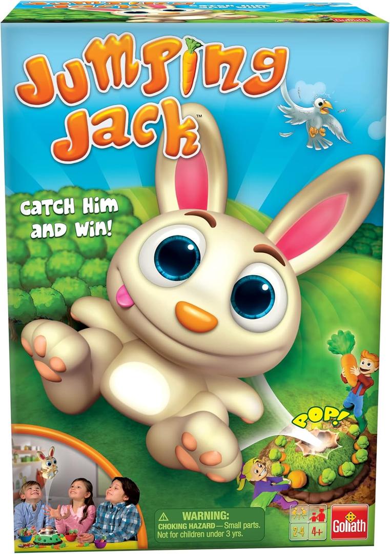 Jumping Jack Game by Goliath  Pull Out a Carrot and Watch the Jump