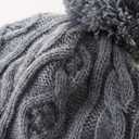 LMLALML Boys Winter Hat Earflap Knitted Beanie for Kids Warm Fleece Lined Thicken Hat for Baby (Gray)