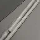 AIZESI 41-124 Inch Heavy Duty White Tension Curtain Rod - No Drilling, Adjustable, Rust-Resistant for Outdoor, Living Room, Window, Bathroom