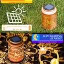 Solar Lanterns Outdoor Waterproof Decorative Garden Solar Lights Outdoor,Hanging Hollow Out Metal Ornaments Decor for Outside Lawn,Patio,Balcony,Yard Unique Gifts for Women Valentine Day Gifts