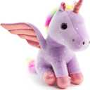 Sew Butiful 8 inch Unicorn Stuffed Animals, Cute Unicorn Gift Toys for Girls,Unicorns Birthday Gifts Soft Plush Toys Set for Baby, Toddler, Girls, Kids,Decor (Purple)