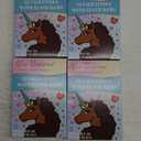 4 pack of girls Afro unicorn valentines stickers and seals, 100+ stickers and cards.