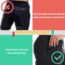 JWJ Mens 2 in 1 Running Shorts Quick Dry Gym Athletic Workout Clothes with Side Pockets,Large