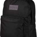 JanSport SuperBreak Plus Backpack with Padded 15-inch Laptop Sleeve and Integrated Bottle Pocket - Spacious and Durable Daypack for Work and Travel - Monochrome Black, One Size