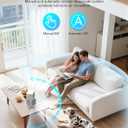 Hotsales Rechargeable 360 Desk Fan | Dual Head USB Table Fan with 6000mAh Battery, 6 Speeds, Digital Display, 120 Oscillating, for Bedroom Office Dorm