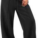 MIROMIHO Womens Wide Leg Sweatpants Fleece Lined Baggy Pants Drawstring Athletic Joggers Fashion Winter Outfits L