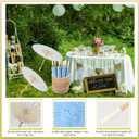 Sadnyy Paper Umbrellas Paper Decorative Chinese Japanese Parasol Umbrella DIY Oiled Painting Umbrellas Crafts for Wedding Bridal Party Decor, 33 Inches, 12 Pcs