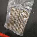 Luckyway 1/4" M35 Cobalt Drill Bits 10-Piece, Jobber Length Twist Drill Bit Set for Hard Metal, Stainless Steel, Cast Iron, Wood and Plastic, with Storage Case