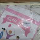 Spandex Tablecloth 6FT Rectangle Table Cover 6 Pack Beige Wrinkle-Free