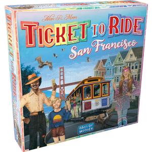 Asmodee Ticket to Ride San Francisco Board Game - Fast-Paced Railway Adventure in The City by The Bay! Fun Family Game for Kids & Adults, Ages 8+, 2-4 Players, 10-15 Minute Playtime