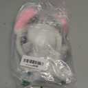 6 Pcs White Rabbit Costume Include Bunny Ears Headband,Tail,Bow Tie,Glasses,Gloves and Pocket Watch for Men Women Halloween Party Dress Up