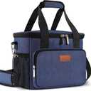 Femuar Lunch Bags for Women/Men, Insulated Lunch Bag for Work Office Picnic - Large Lunch Cooler Bag Leakproof Lunch Box with Adjustable Shoulder Strap for Adults - Blue(15L)