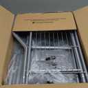 Kitsure Over Toilet Storage Rack - Metal Over Toilet Bathroom Organizer Shelf, Over The Toilet Storage Cabinet with Paper Holder and Hooks, Bathroom Cabinet for Laundry, Silver, 3 Tiers (63.2" H)