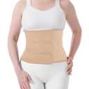 Trendyline Postpartum Belly Band for C-Section Recovery Breathable Adjustable Abdominal Binder with Hot/Cold Pocket for Pain & Swelling Relief, Back Support Wrap for Women After Surgery (Beige, S)