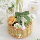 MEEDEE Olive Green Velvet Ribbon 1 Inch Single Face Nylon Velvet Ribbon 2 Rolls 20 Yards Moss Green Ribbons for Christmas Tree, Gift Wrappig, Rustic Wreath, Velvet Bow Making, Home Decor