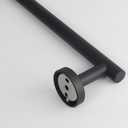 TocTen Bath Towel Bar - Thicken SUS304 Stainless Steel Bathroom Towel Holder, Towel Rod for Bathroom Heavy Duty Wall Mounted Towel Rack Hanger (12IN, Black)