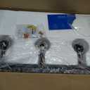 PRESDE Black Vintage Bathroom Vanity Light Fixtures Over Mirror Bath 3-Light Vanity Glass Globe Lighting
