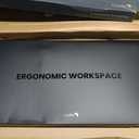 ProtoArc Ergonomic Full Size Wireless Bluetooth Ergo Keyboard, Cushioned Palm Rest, Split Design, Rechargeable, Compatible for Windows, Mac OS - Gray and Black
