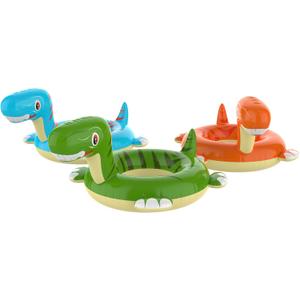 Inflatable Dinosaur Pool Floats for Kids Ages 3-6, Boys Girls Pool Water Floaty Toys - Chindren Swim Tubes Floaties Rings - Ideal for Summer, Beach, Lake, Pool Parties