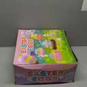 LEASEN [ 12 Surprise Golden Eggs ] 500 Pack Plastic Easter Eggs Bulks, 2.3 Inch Empty Easter Eggs, Bright Colors Plastic Eggs Fillable for Easter Hunt, Basket Stuffers Fillers, Easter Party Favor