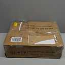 Furnulem Tall Night Stand with Charging Station and Led Light, Small Dresser with Open Shelf and 4 Storage Drawers, Black Side Table Fabric Nightstand for Bedroom, Entryway, Bedside Furniture | and Led Light, Open Shelf, 4 Storage Drawers, for Bedroom, Entryway