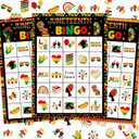 Juneteenth Bingo Game for 24 Players Happy Juneteenth Bingo Cards African American Party Games for June 19th 1865 Independence Black Freedom Day Party Favors Adults Home Family Activities
