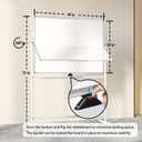 Large Rolling Whiteboard on Wheels, 48" x 36" Double-Sided Mobile White Board with Stand, 4' x 3' Portable Standing Magnetic Dry Erase Board Easel for Home Office Classroom School, Silver