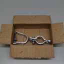 1-3/8" x 1-3/8" Chain Link Fence Gate Fork Latch - Fence Gate Latch - Galvanized Fence Gate Latch with Hole for Padlock, Chain Link Gate Latch (Silver, 1-3/8"-1-3/8")