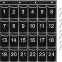 Eamay 24 Numbered Classroom Pocket Charts for Cell Phones and Calculators Holder Wall Door Mount Hanging Organizer