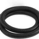 YXQ 10Ft 1/2inch ID Corrugated Tubing Not-Split Flexible Bellows Tube Pipe Preservative for Electric Conduit Liquid Black PE Plastic (3.05M Length 12mm ID.)