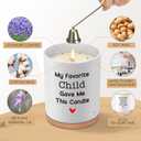Christmas Mom Gifts from Daughter Son, 10OZ Birthday Gift for Mother Mama Bonus Stepmom New Mom Mother in Law Best Moms Ever Present Stocking Stuffers Lavender Scented Candle My Favorite Child Gave Me