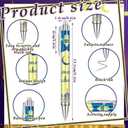 48 Pcs Eid Mubarak Ballpoint Pens Ramadan Mubarak Party Favor Gifts Black Ink Retractable Ballpoint Pens for Eid Day Party Supplies Office Home Desk Accessories in Bulk