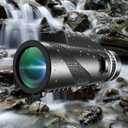 Monocular-Telescope 80x100 High Powered Monoculars High Definition for Adults High Powered with Smartphone Adapter Telescope Wildlife Bird Watching Travel Camping Hiking-Black