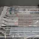 Mom's Choice-GROWNSY Baby Gate for Stairs, 29.5"-48.4" Pressure Mounted Baby Gate for Top of Stair&Doorway with V-Shaped Rods, Anti-Trip Pedal, Extra Wide Stairs Dog Gate Easy Install w/Red Reminder