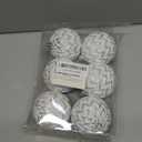 Briful 80mm/3.5" Rustic Christmas Ball Ornaments 6PCS White and Silver Textured Vintage Xmas Balls Decorative Baubles for Christmas Tree Wreath Garland Holiday Farmhouse Home Decor