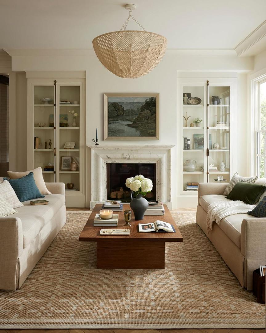 Loloi Chris Loves Julia Judy Collection JUD-07 Natural/Ivory 5'-0" x 7'-6" Area Rug